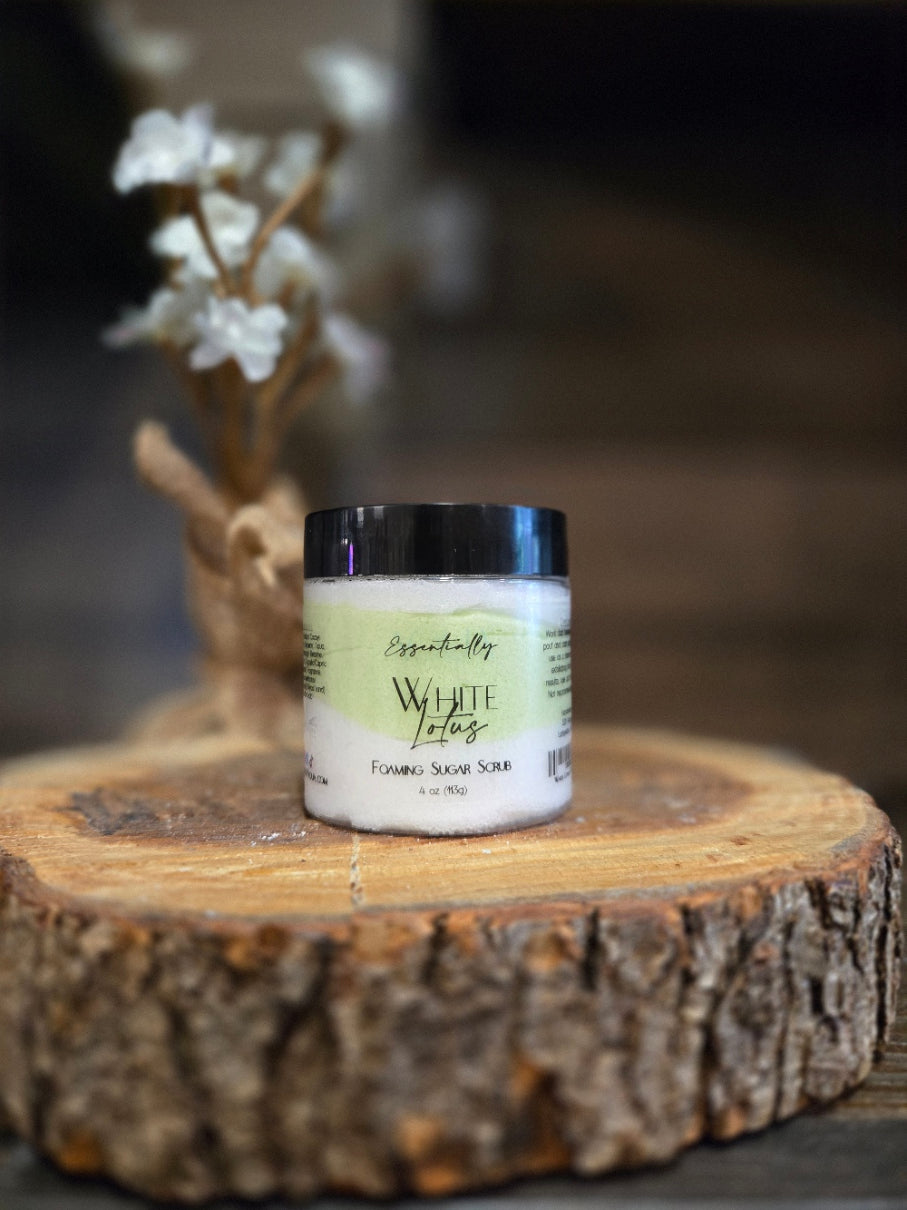 White Lotus Foaming Sugar Scrub