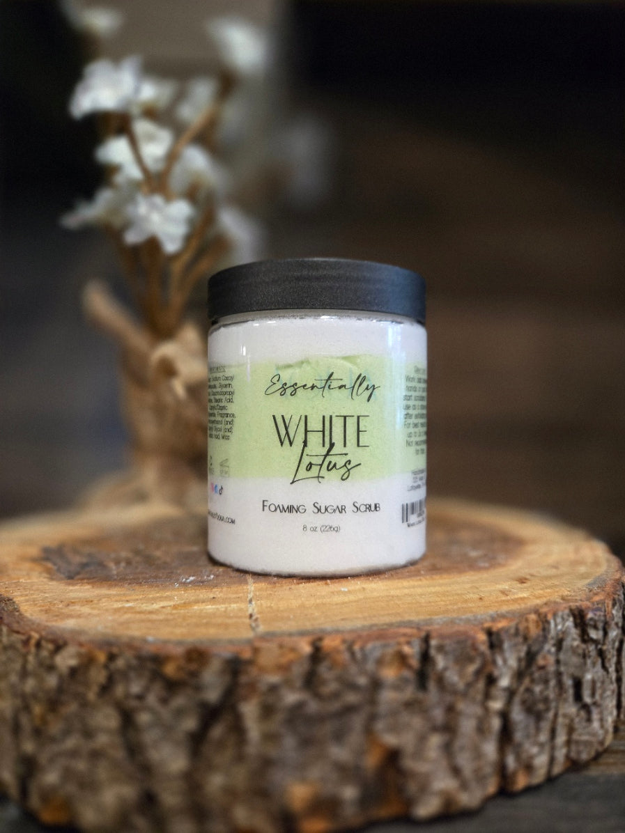 White Lotus Foaming Sugar Scrub